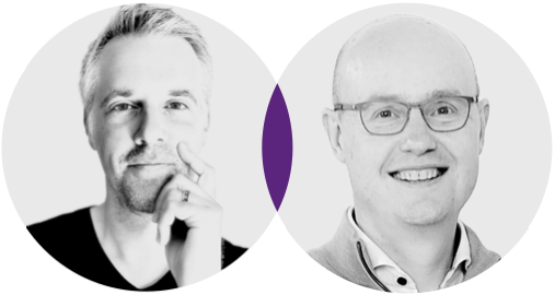 Patrick Willems (links) en Joop Egmond (rechts)